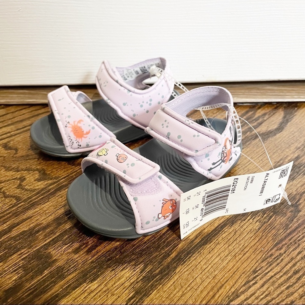NWT Adidas AltaSwim Lightweight Sandals Water Shoes Toddler